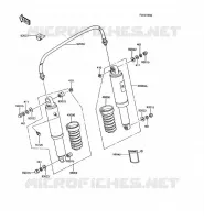 SUSPENSION/AMORTISSEUR pour Kawasaki GT750