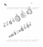 ARBRE SECONDAIRE pour Kawasaki GT750