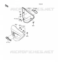 CACHE LAT&Eacute;RAL pour Kawasaki GT750