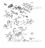 CHASSIS EQUIPMENT ELECTRIQUE pour Kawasaki GT750