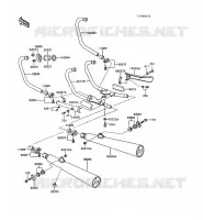 &Eacute;CHAPPEMENT pour Kawasaki GT750