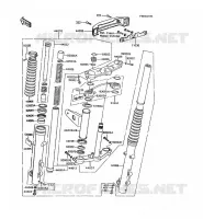 FOURCHE pour Kawasaki GT750