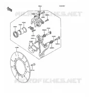 FREIN ARRIERE pour Kawasaki GT750