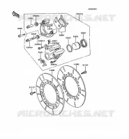 FREIN AVANT pour Kawasaki GT750
