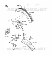 GARDE BOUE pour Kawasaki GT750