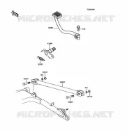 PEDALE DE FREIN pour Kawasaki GT750