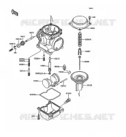 PI&Egrave;CES DE CARBURATEUR pour Kawasaki GT750