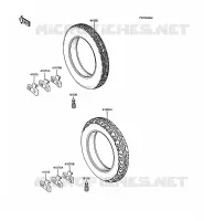 PNEUS pour Kawasaki GT750