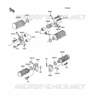 REPOSE PIED pour Kawasaki GT750