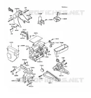 SUPPORT BATTERIE pour Kawasaki GT750