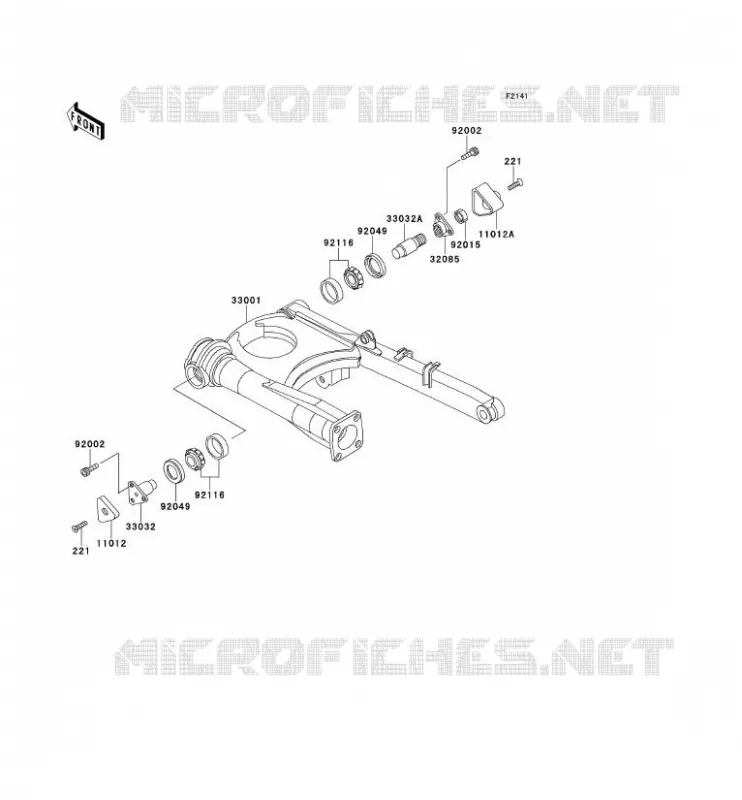 BRAS OSCILLANT Kawasaki MOTOS 1000 1999 1000GTR  ZG1000-A14