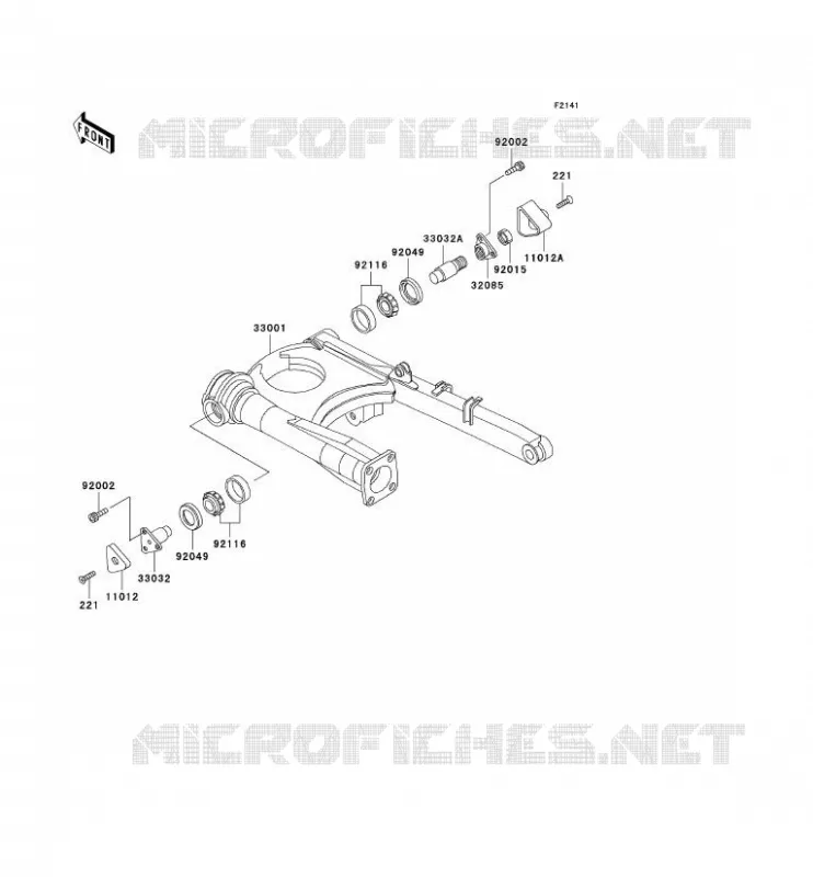 BRAS OSCILLANT Kawasaki MOTOS 1000 2002 1000GTR  ZG1000-A17