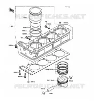 CYLINDRE/PISTON pour Kawasaki 1000GTR