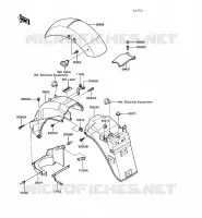 GARDE BOUE pour Kawasaki 1000GTR