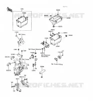 SUPPORT BATTERIE pour Kawasaki 1000GTR