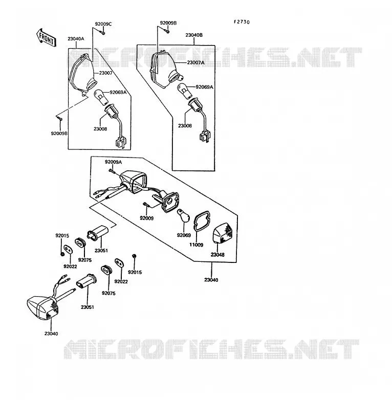 CLIGNOTANTS Kawasaki MOTOS 1000 1994 1000GTR  ZG1000-A9