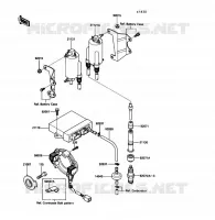 BOBINE D'ALLUMAGE pour Kawasaki VOYAGER XII