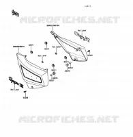 CACHE LAT&Eacute;RAL pour Kawasaki VOYAGER XII