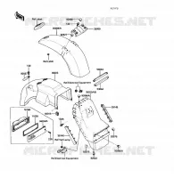 GARDE BOUE pour Kawasaki VOYAGER XII