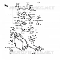 SUPPORT BATTERIE pour Kawasaki VOYAGER XII