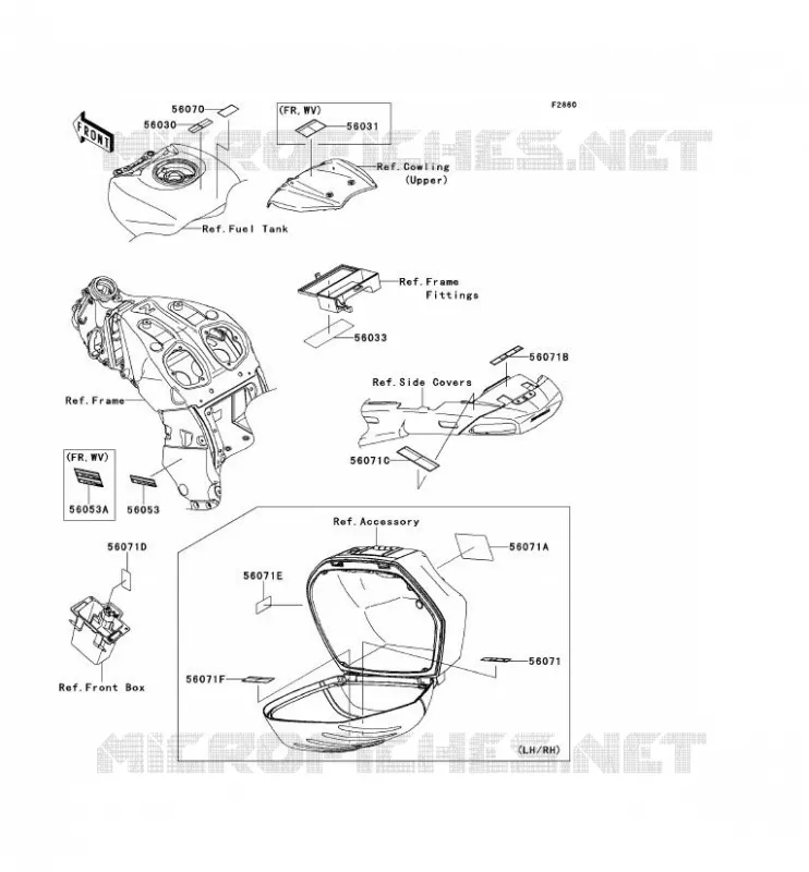 LABEL Kawasaki MOTOS 1400 2011 1400GTR ABS  ZG1400CBF
