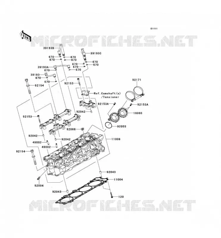 CULASSE Kawasaki MOTOS 1400 2012 1400GTR ABS  ZG1400CCF