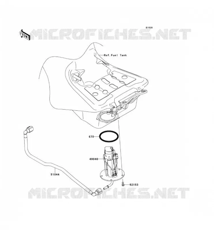 POMPE A ESSENCE Kawasaki MOTOS 1400 2013 1400GTR ABS  ZG1400CDF
