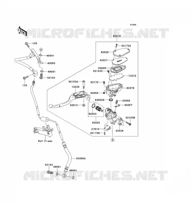 EMBRAYAGE MAITRE CYLINDRE Kawasaki MOTOS 1400 2013 1400GTR ABS  ZG1400CDF
