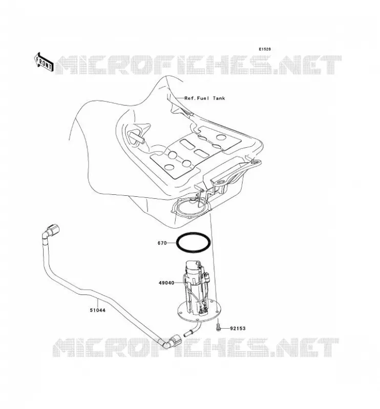 POMPE A ESSENCE Kawasaki MOTOS 1400 2013 1400GTR ABS  ZG1400CDF