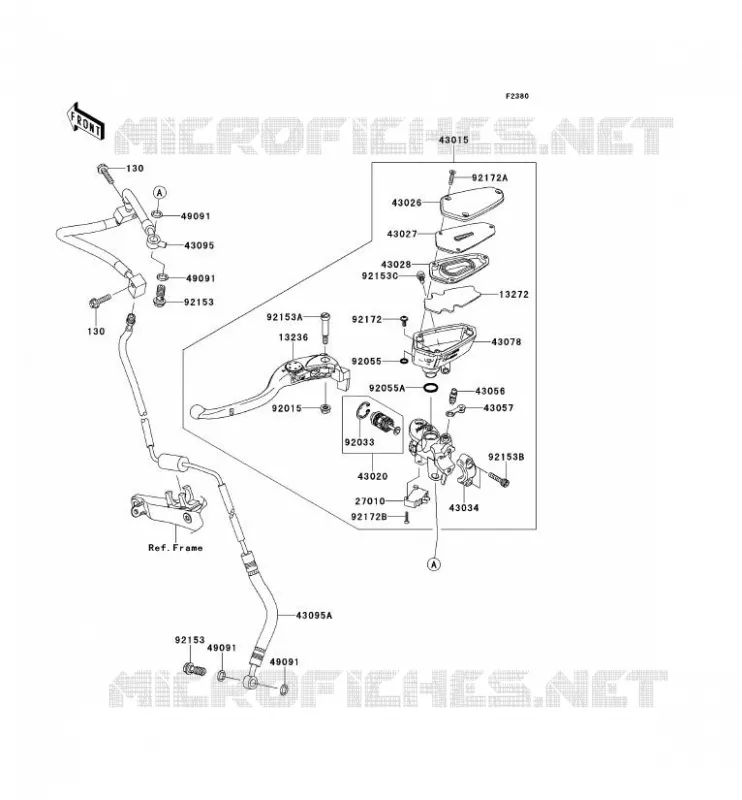 EMBRAYAGE MAITRE CYLINDRE Kawasaki MOTOS 1400 2014 1400GTR ABS  ZG1400CEF