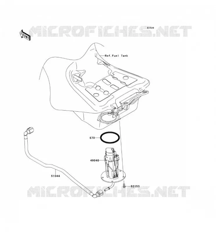 POMPE A ESSENCE Kawasaki MOTOS 1400 2014 1400GTR ABS  ZG1400CEF