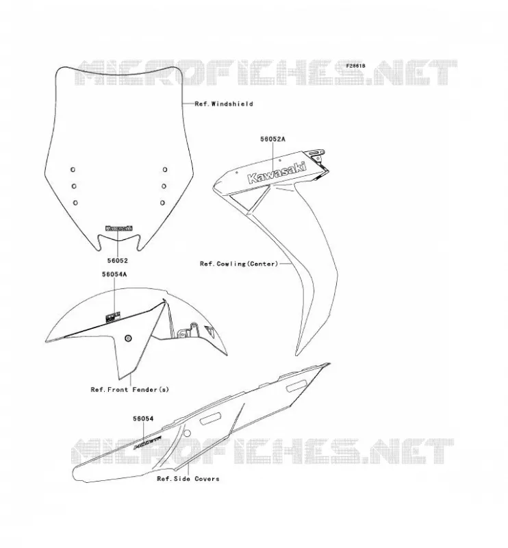 Decals(W.Gray) Kawasaki MOTOS 1400 2014 1400GTR ABS  ZG1400CEF