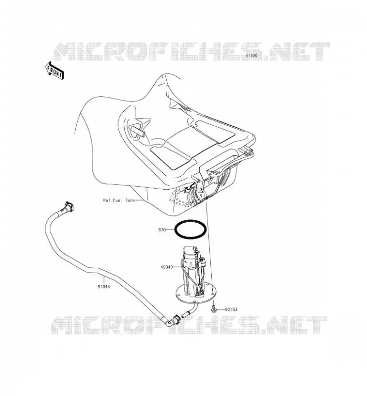 POMPE A ESSENCE Kawasaki MOTOS 1400 2015 1400GTR ABS  ZG1400EFF