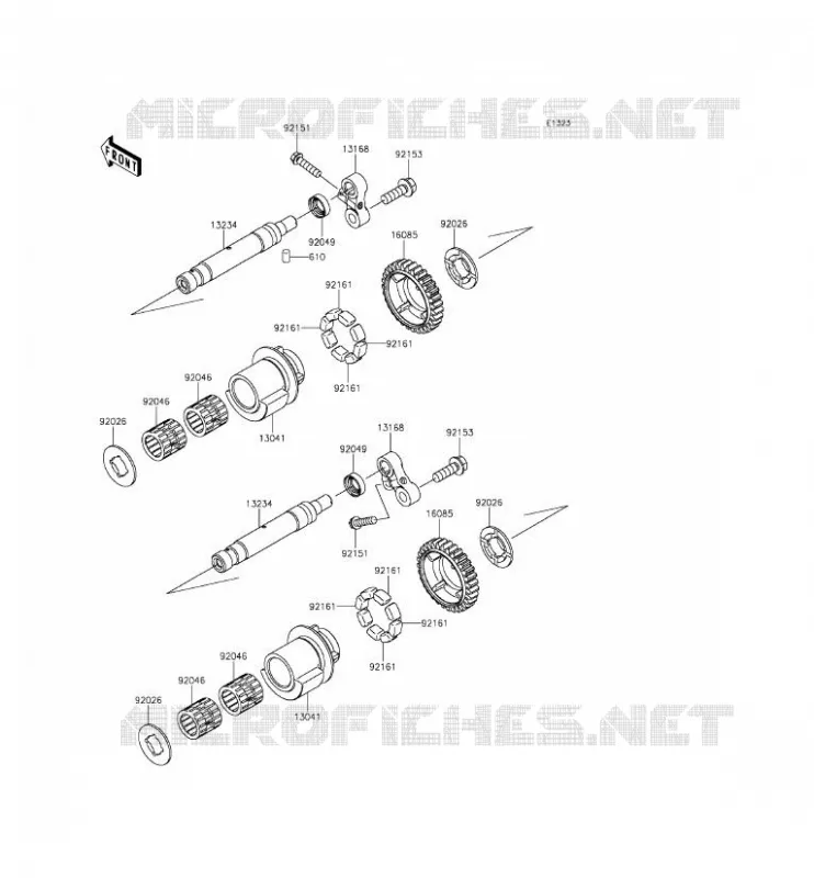 BALANCIER Kawasaki MOTOS 1400 2015 1400GTR ABS  ZG1400EFF