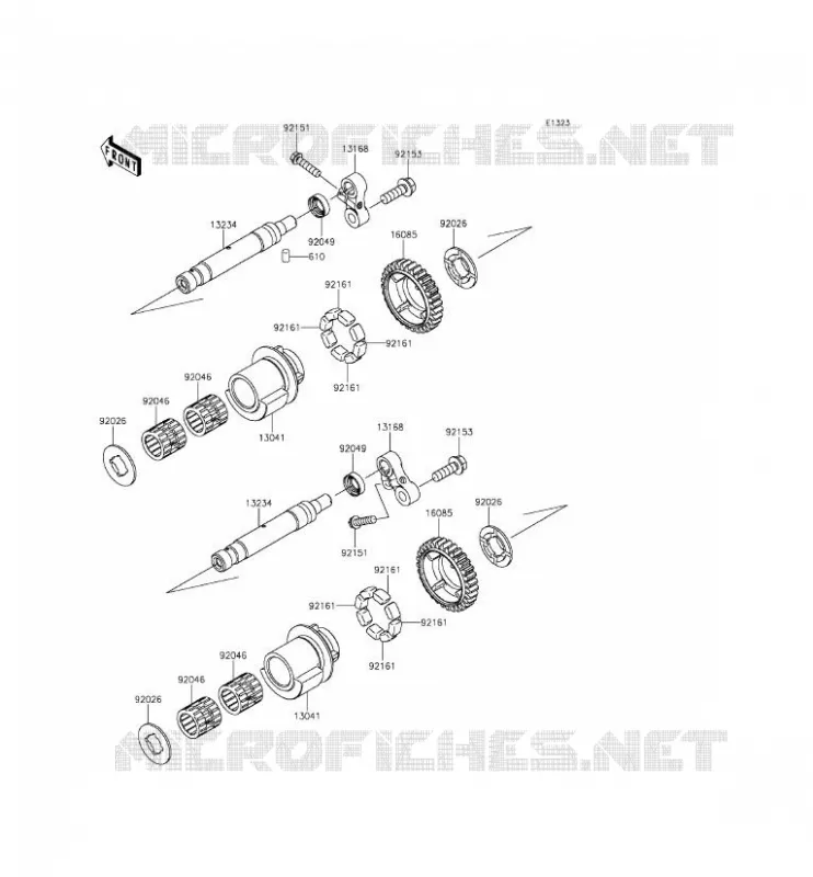BALANCIER Kawasaki MOTOS 1400 2015 1400GTR ABS  ZG1400EFF