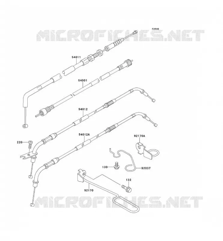 CABLES Kawasaki MOTOS 600 1995 ELIMINATOR 600  ZL600-B1