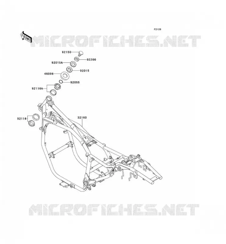 CH&Acirc;SSIS Kawasaki MOTOS 600 1995 ELIMINATOR 600  ZL600-B1