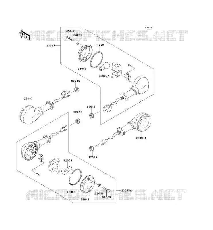 CLIGNOTANTS Kawasaki MOTOS 600 1996 ELIMINATOR 600  ZL600-B2