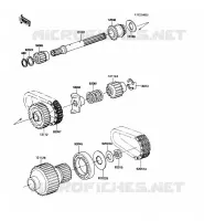 ARBRE SECONDAIRE pour Kawasaki VOYAGER