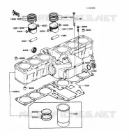 CYLINDRE/PISTON pour Kawasaki VOYAGER