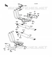 &Eacute;CHAPPEMENT pour Kawasaki VOYAGER