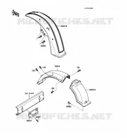 GARDE BOUE pour Kawasaki VOYAGER