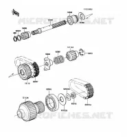 ARBRE SECONDAIRE pour Kawasaki VOYAGER