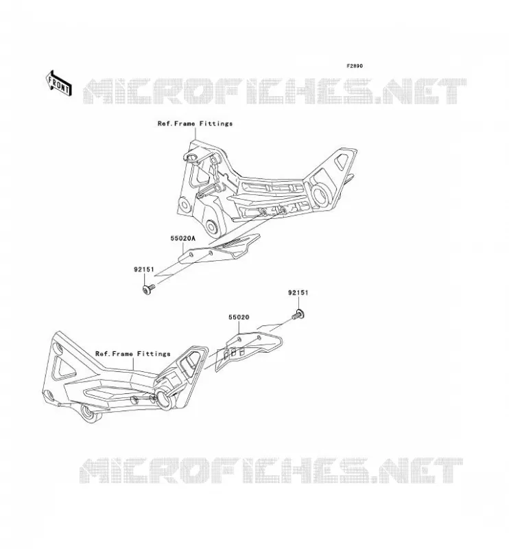 PIECE EN OPTION Kawasaki MOTOS 1000 2006 Z1000  ZR1000A6F