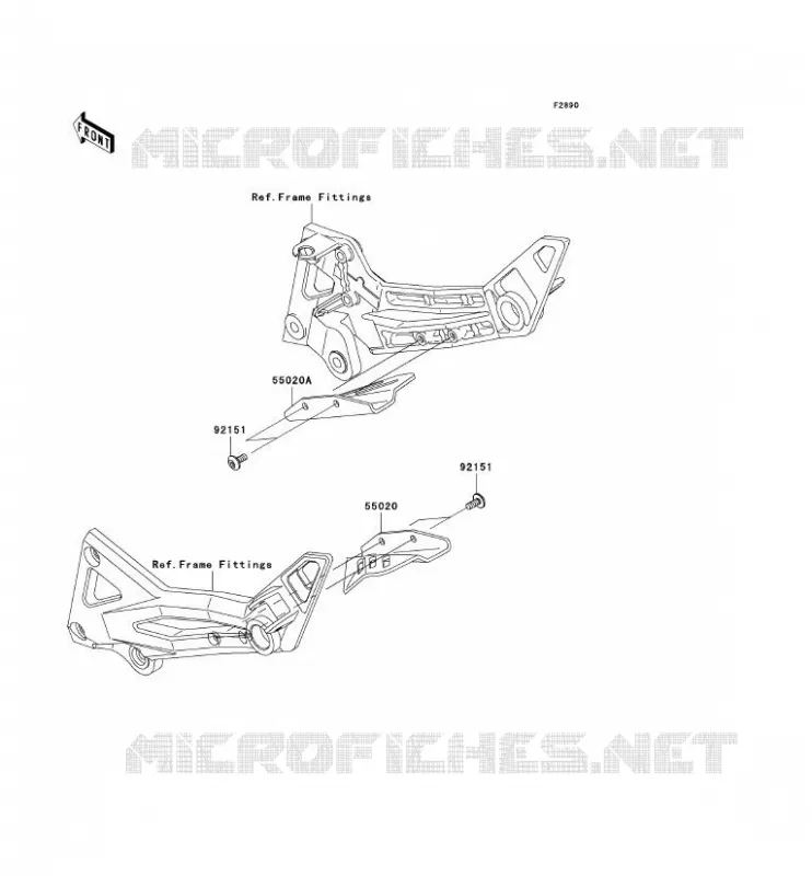 PIECE EN OPTION Kawasaki MOTOS 1000 2006 Z1000  ZR1000A6F