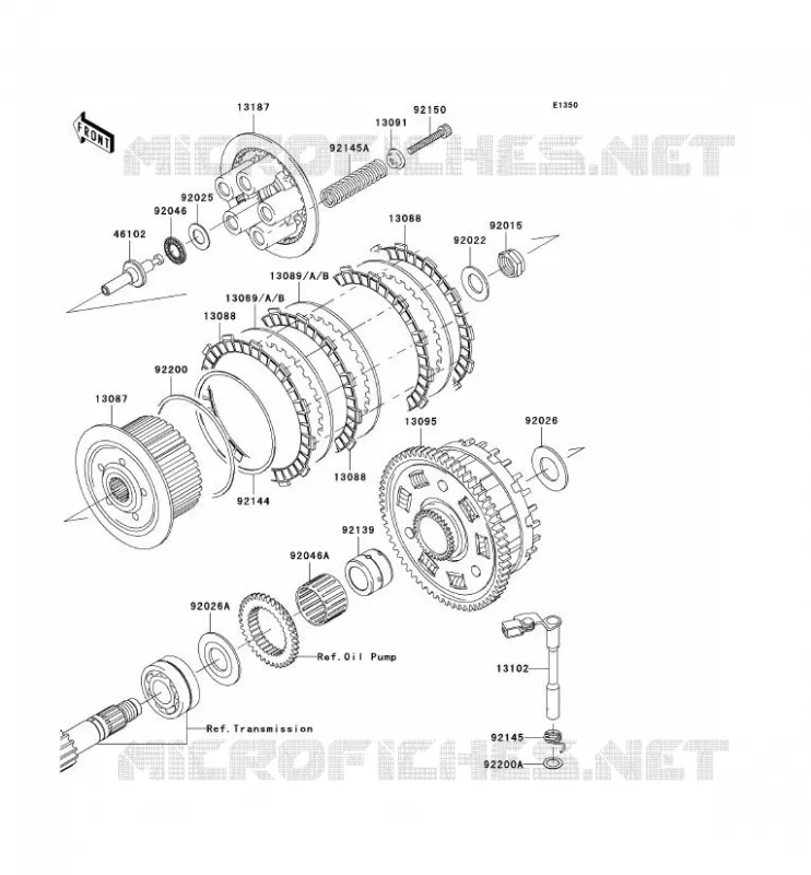 EMBRAYAGE Kawasaki MOTOS 1000 2006 Z1000  ZR1000A6F