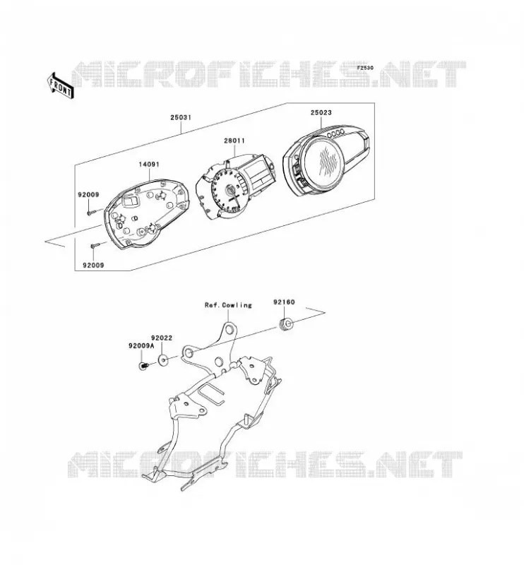 COMPTEURS Kawasaki MOTOS 1000 2008 Z1000  ZR1000B8F