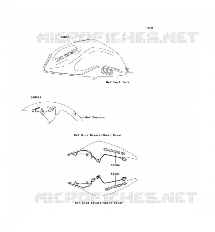 STICKER(BLACK)(BLEU) Kawasaki MOTOS 1000 2007 Z1000 ABS  ZR1000C7F