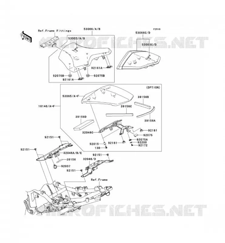 SELLE Kawasaki MOTOS 1000 2007 Z1000 ABS  ZR1000C7F