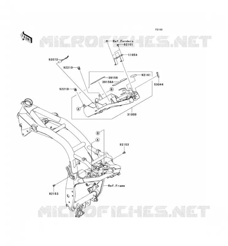 SUPPORT BATTERIE Kawasaki MOTOS 1000 2007 Z1000 ABS  ZR1000C7F